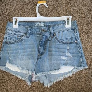 Denim shorts